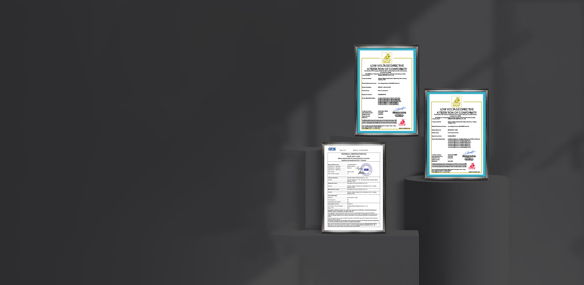 Afișaj de certificat